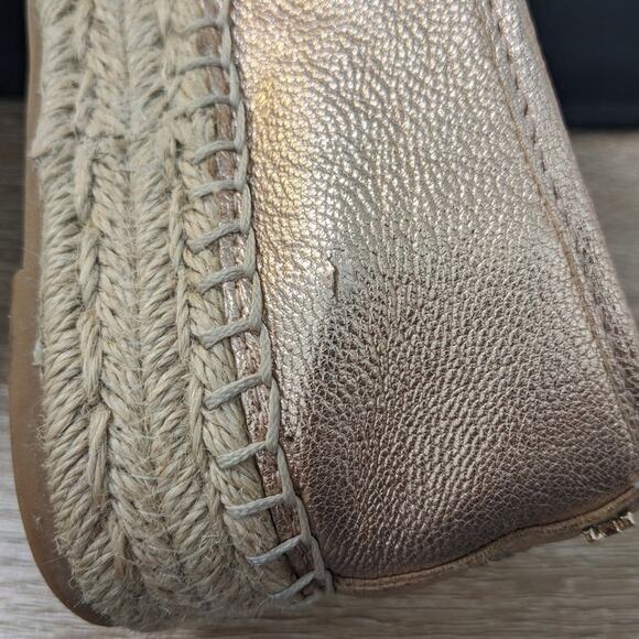 Sam Edelman Rose Gold Catherine Woven Platform Espadrilles 5 1/2 - Picture 7 of 11